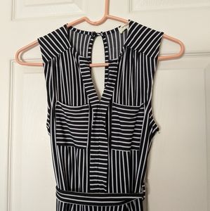 Monteau Los Angeles Striped Jumpsuit, M